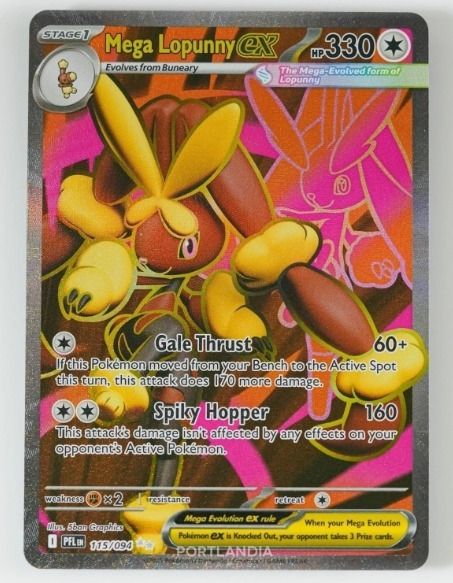 Mega Lopunny Ex Pokémon Card
